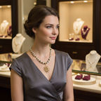 Collier de lumière et perles de culture