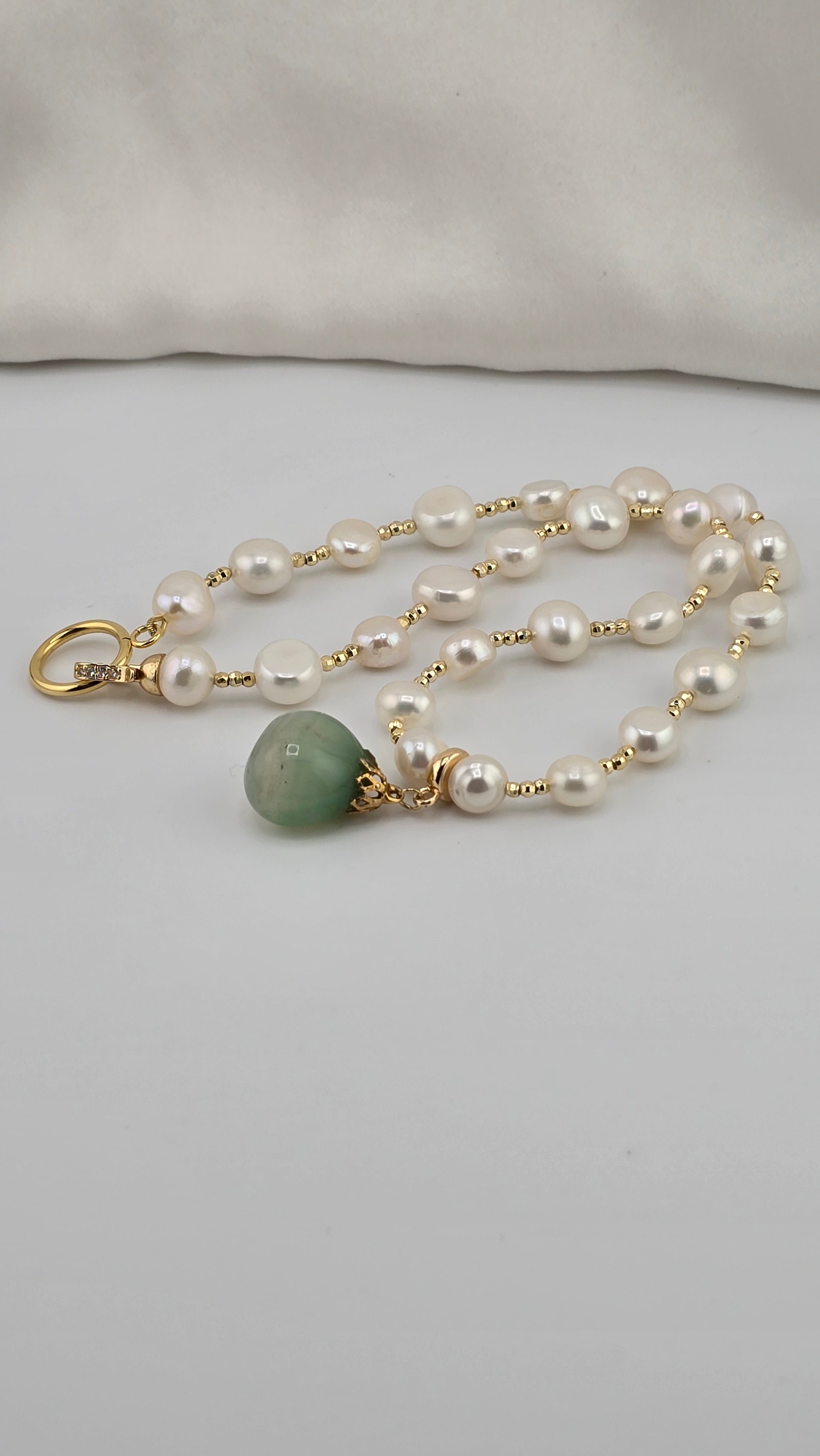 Collier d 'exception en perles de culture et perles en vermeil