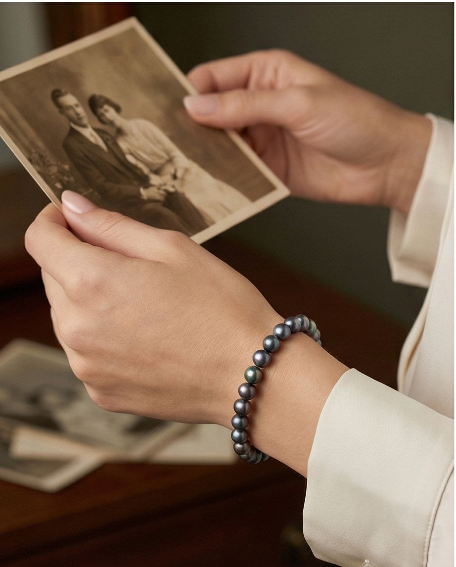 Bracelet en perles de culture
