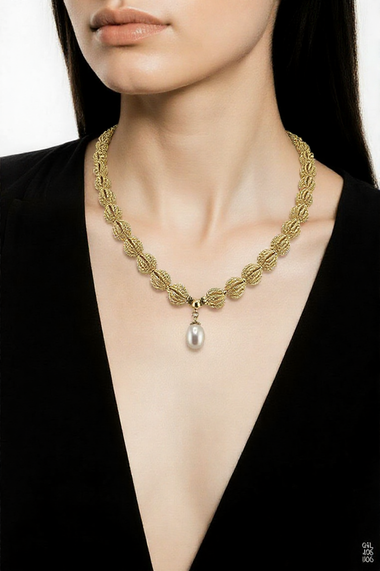 Collier en perles étincelantes