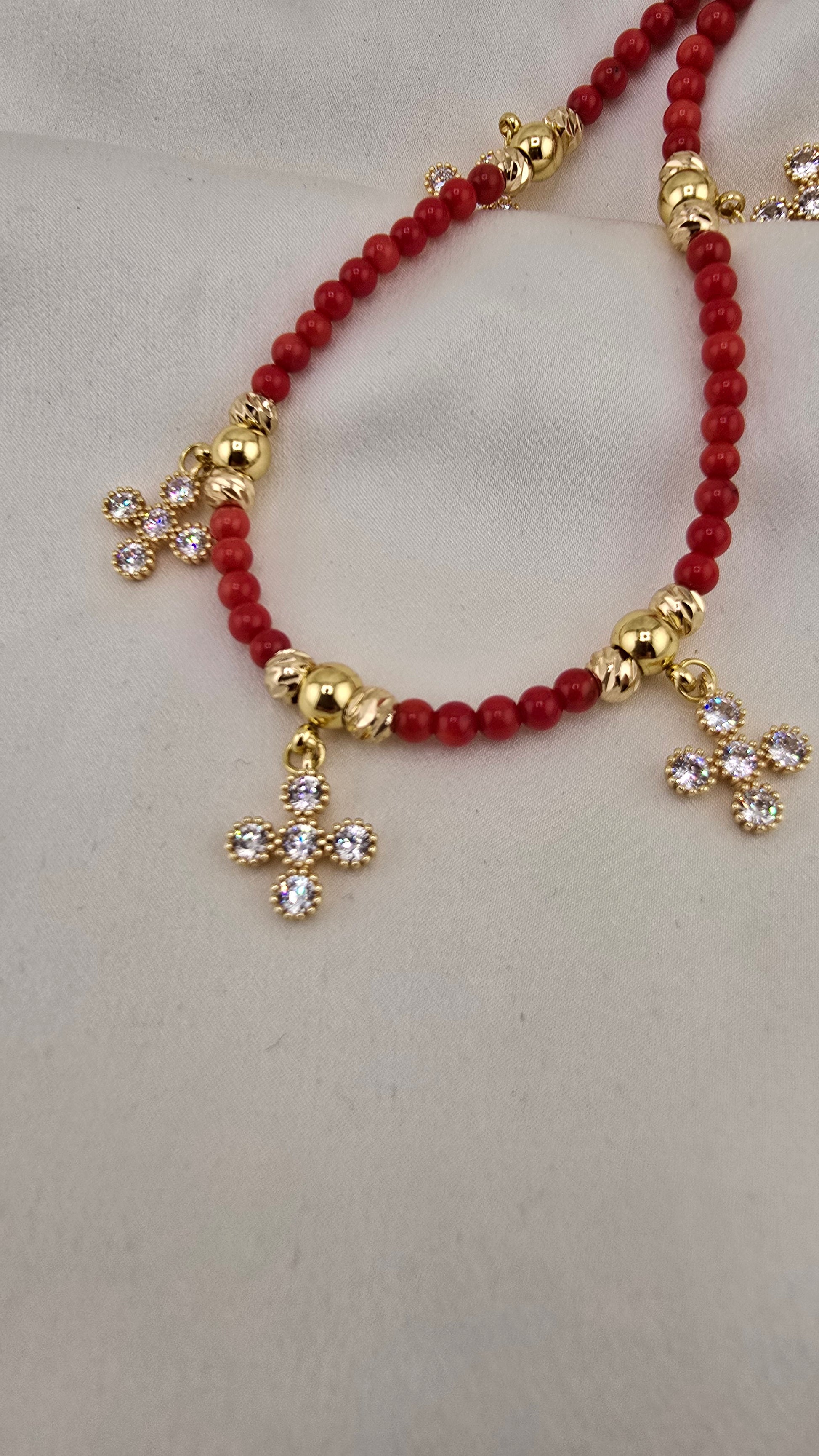 Collier en Nacre rouge