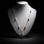 Mademoiselle - perles de culture saumon