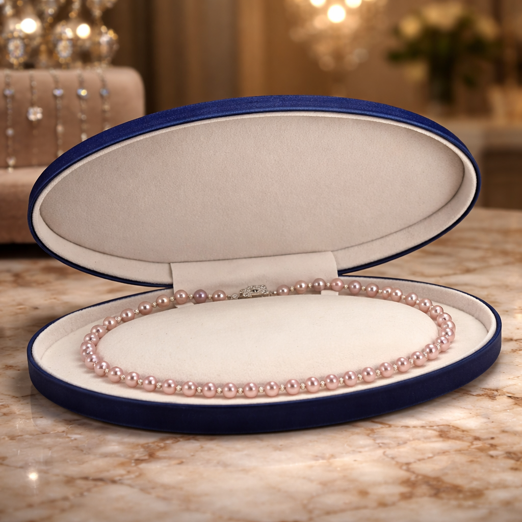 Souffle de Lilas - collier en perles de culture