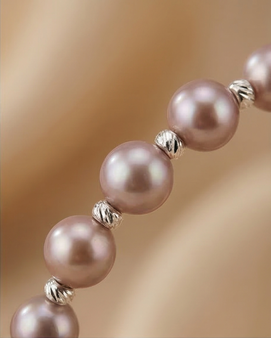 Souffle de Lilas -bracelet en perles de culture