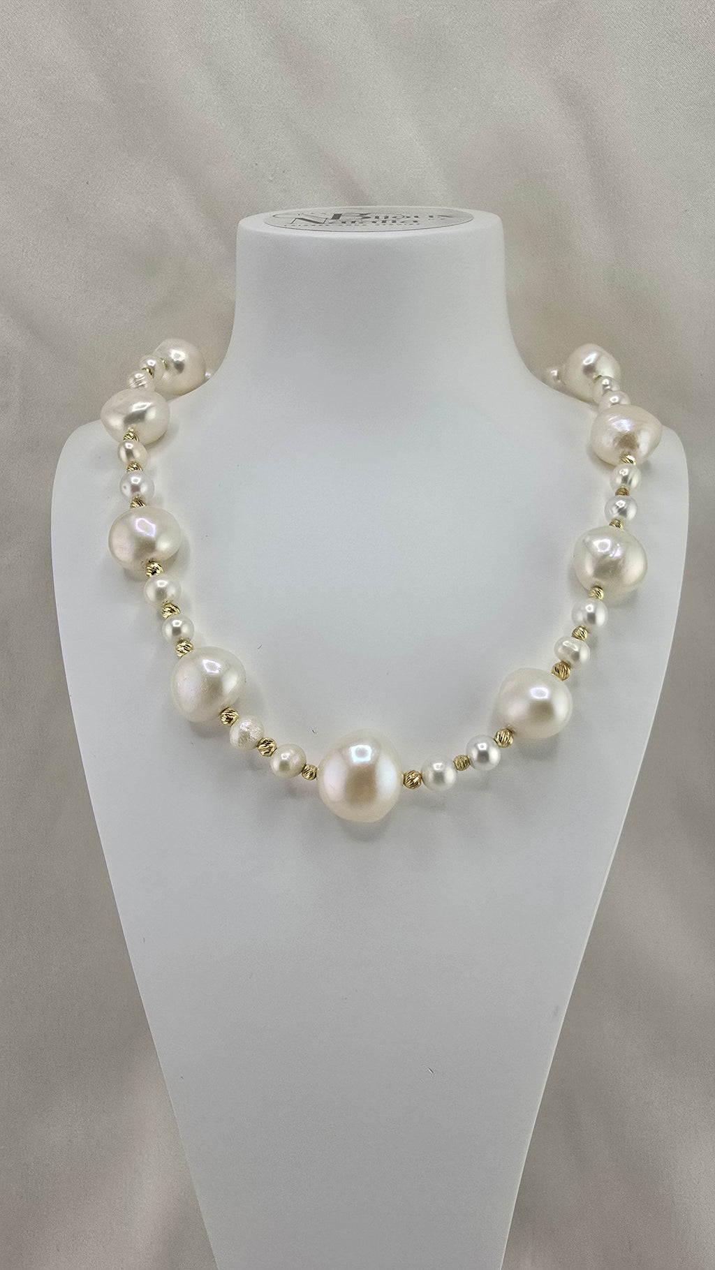 Collier en perles de culture et vermeil