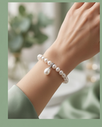 Bracelet argent 925 perles de culture - Intemporel Nacré