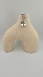 Boucles d’oreilles en argent et perles de culture