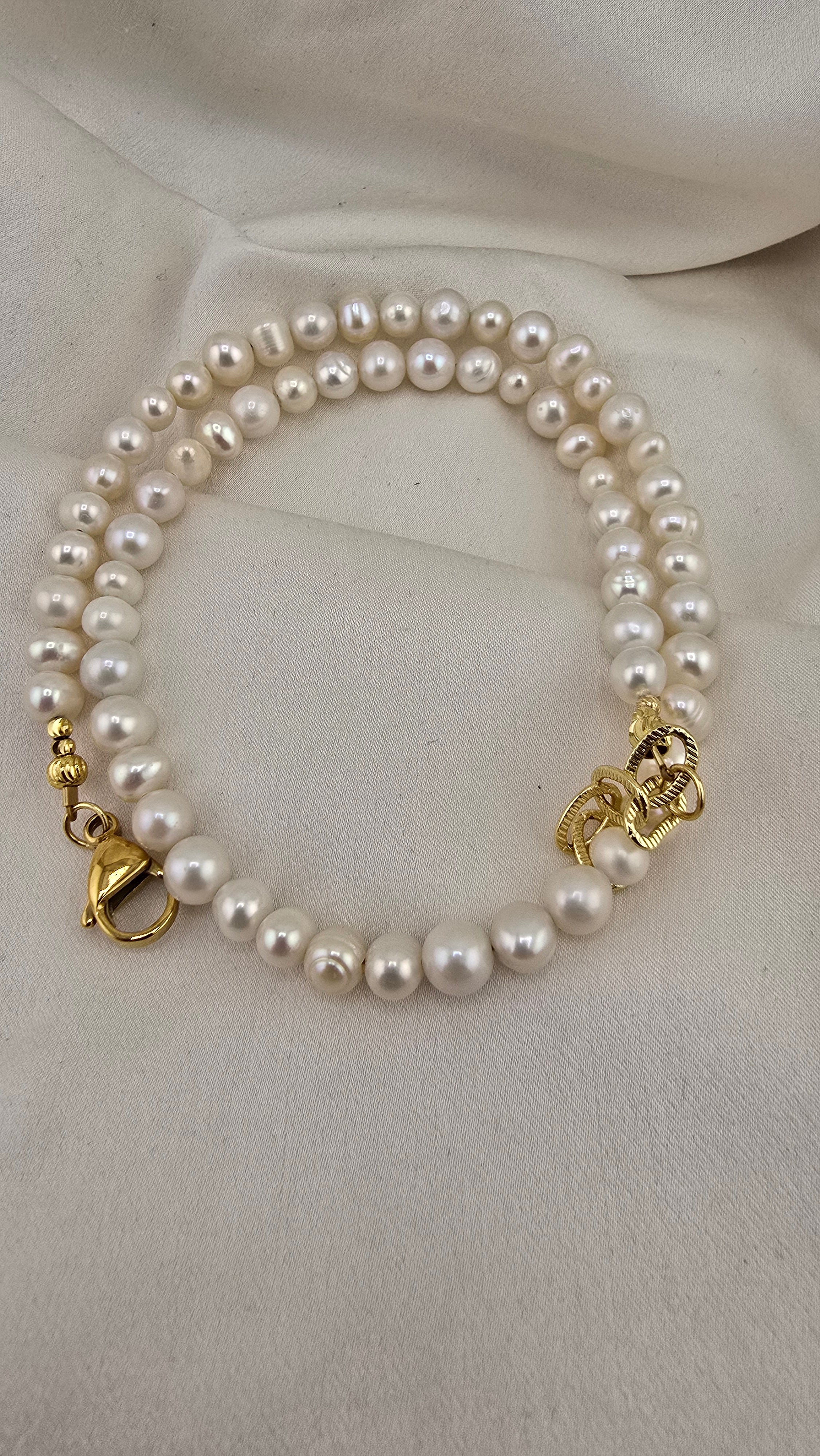 Collier de perles de culture irrégulières