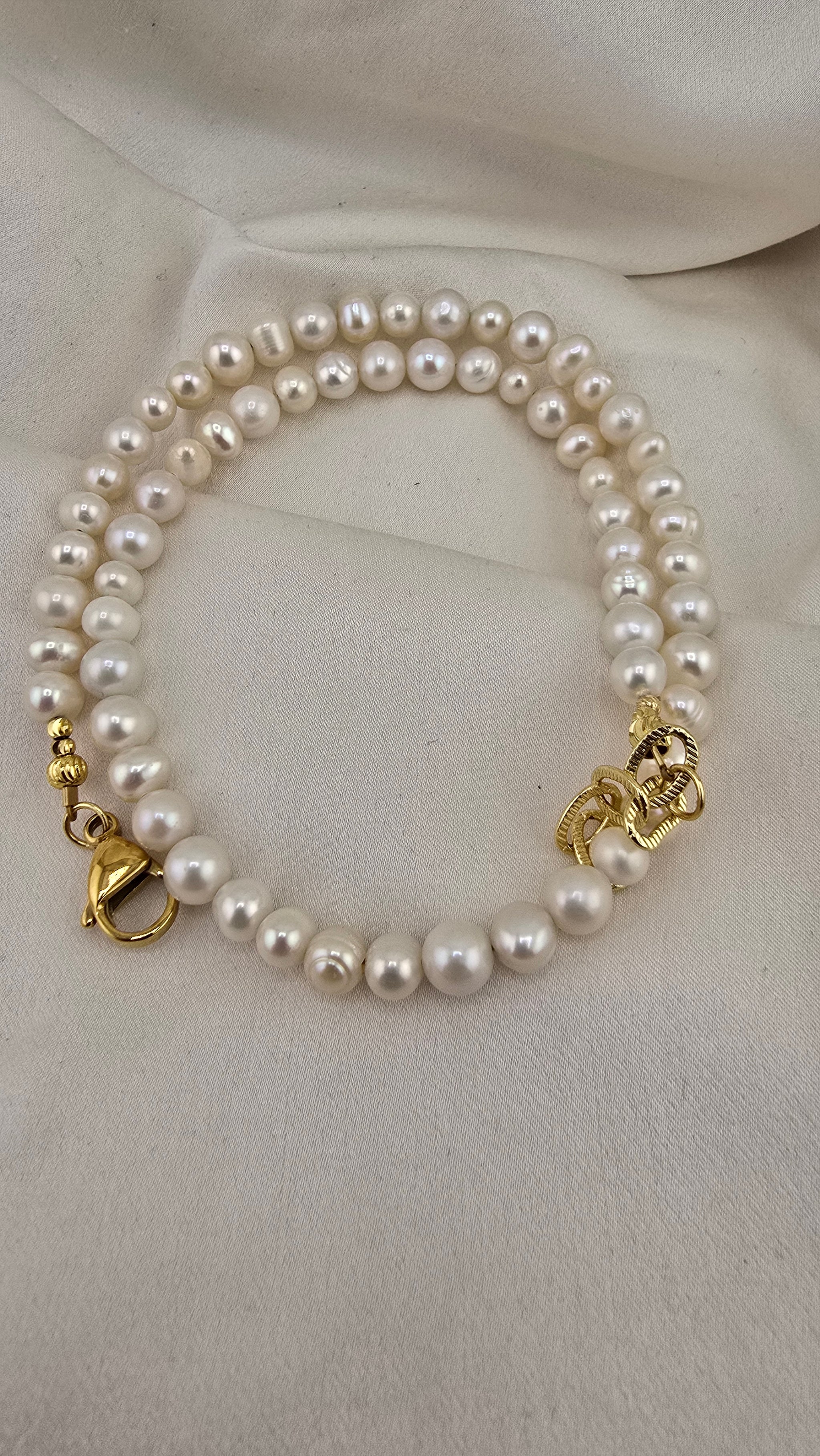 Collier de perles de culture irrégulières