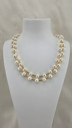 Collier deux rangs de perles de culture