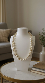 Collier deux rangs de perles de culture