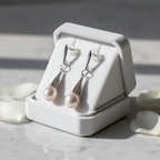 Boucles d’oreilles en argent et perles de culture