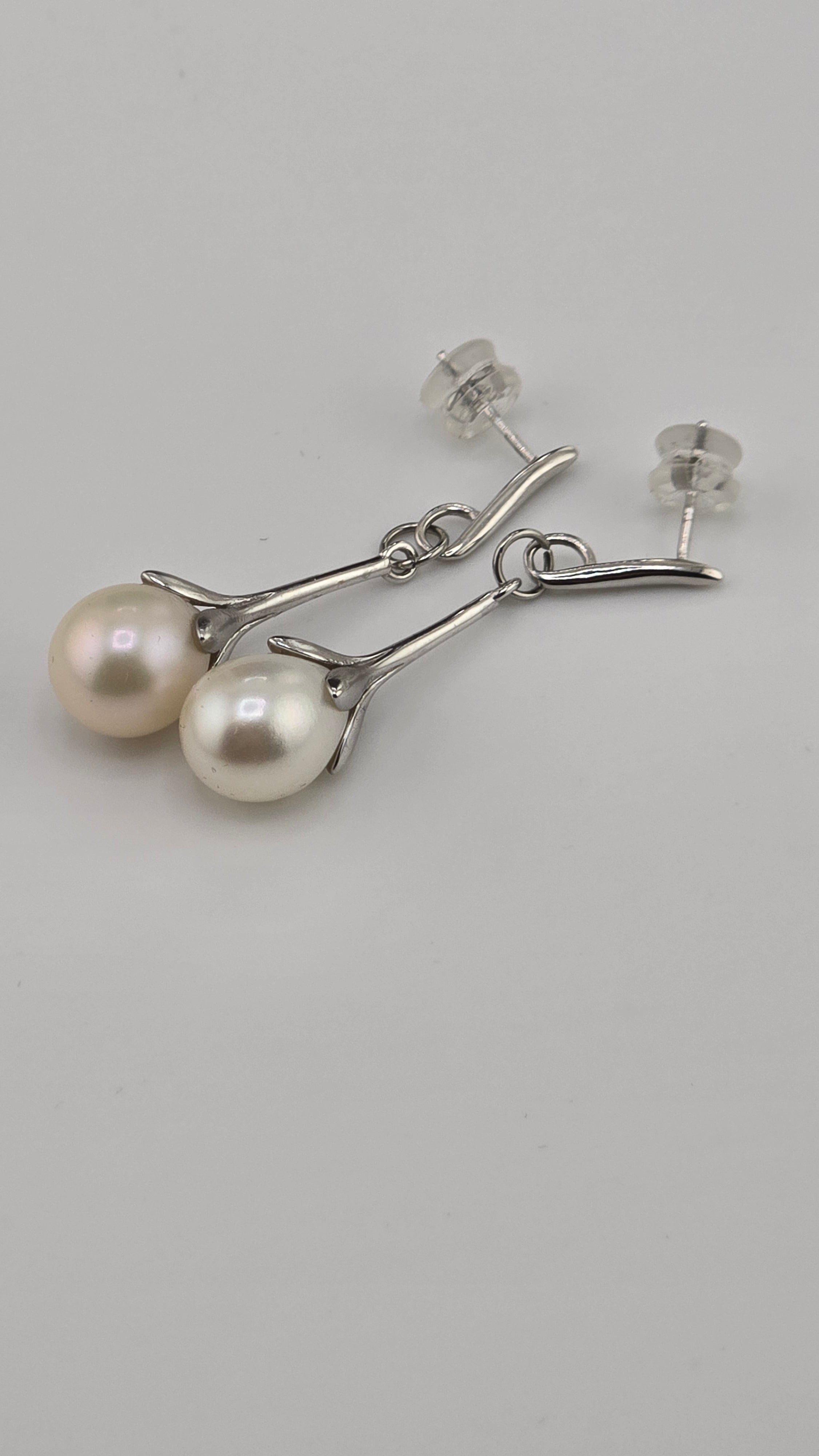 Boucles d ' oreilles en argent rhodié 925/1000
