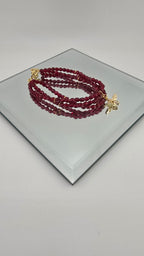 Bracelet en cristal rouge