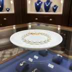 Bracelet en perles de culture blanches