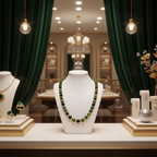 Collier en Jade vert étincelant