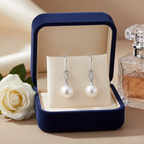 Boucles d’oreilles en strass et perles de culture