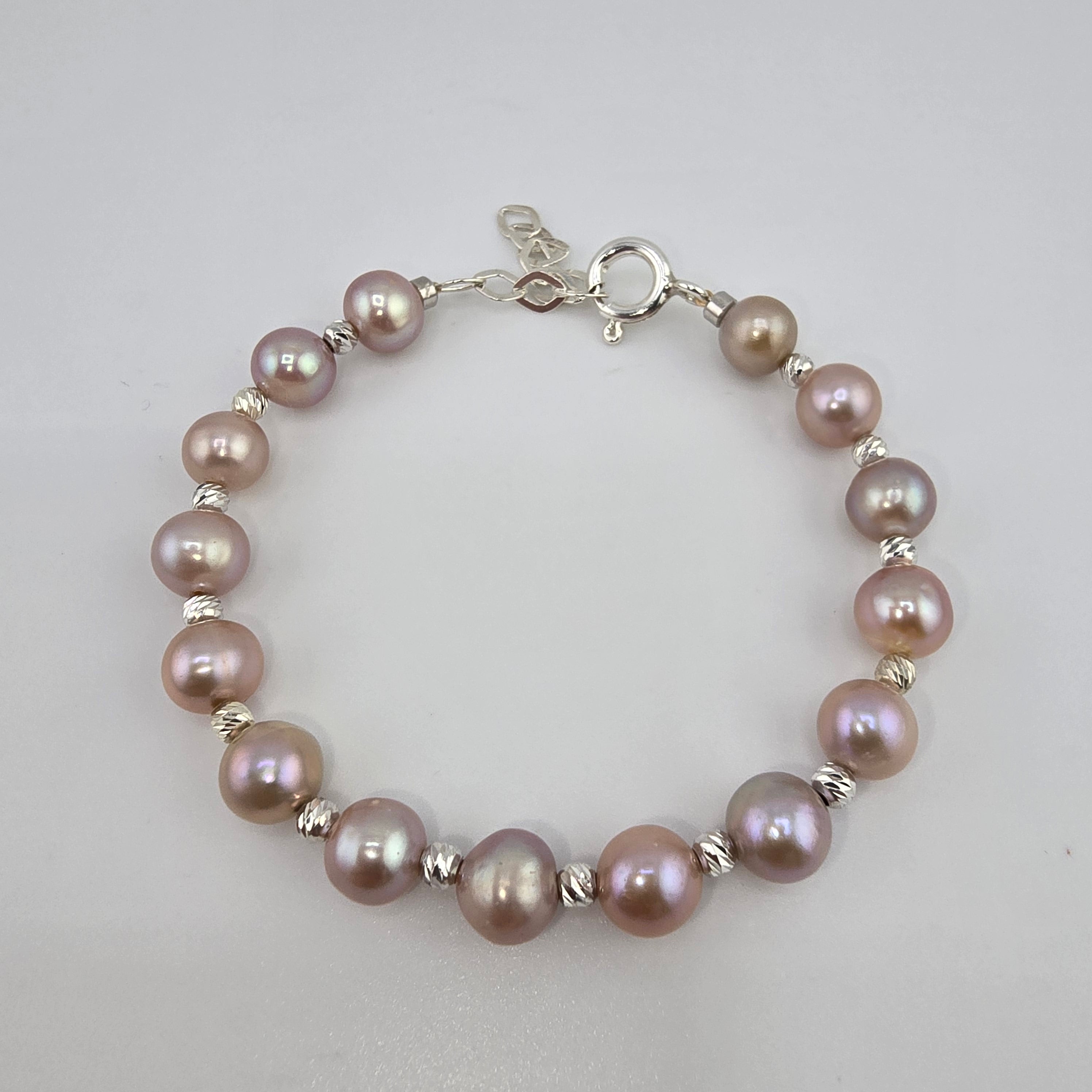 Souffle de Lilas -bracelet en perles de culture