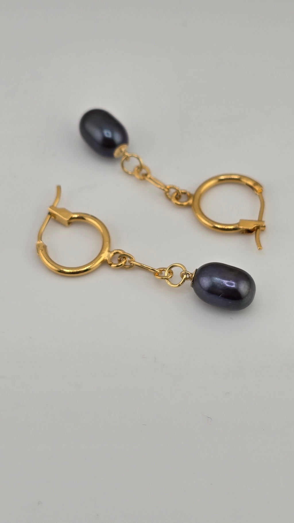 Boucles d’oreilles pendantes en plaqué or