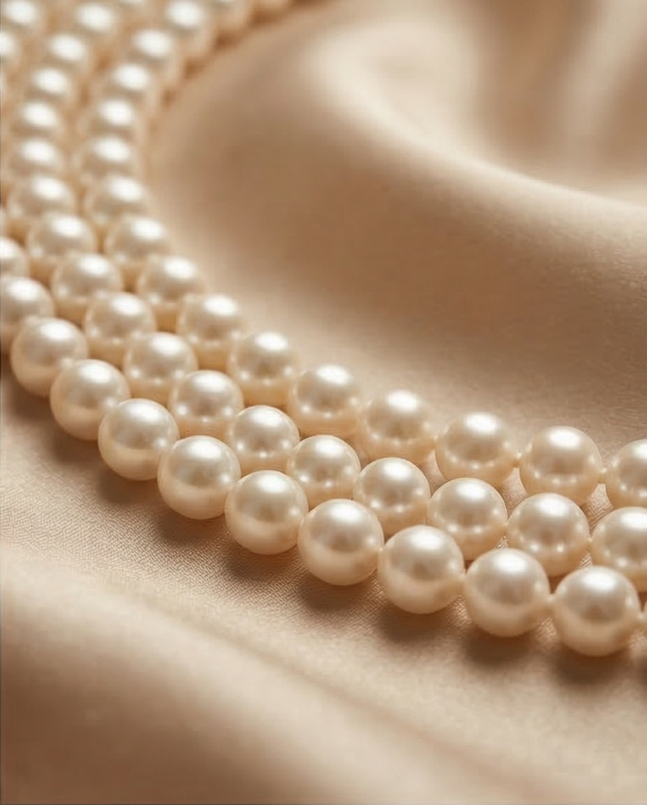 Trilogie élégante - collier en perles de culture