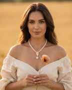 Collier or  perles de culture - Lumière nacrée