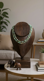 Collier en perles de turquoise africaine et vermeil