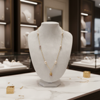 Mademoiselle - perles de culture saumon