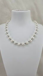 Collier avec perles de culture et Aigue marine dans son coffret prestige