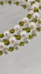 Collier de lumière et perles de culture