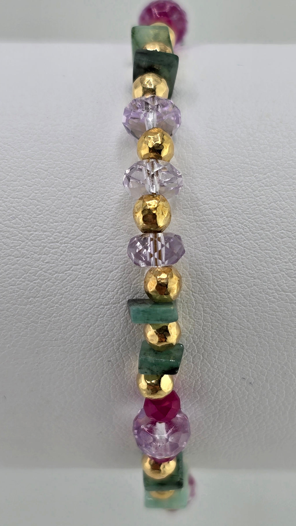 Bracelet en pierres fines et vermeil