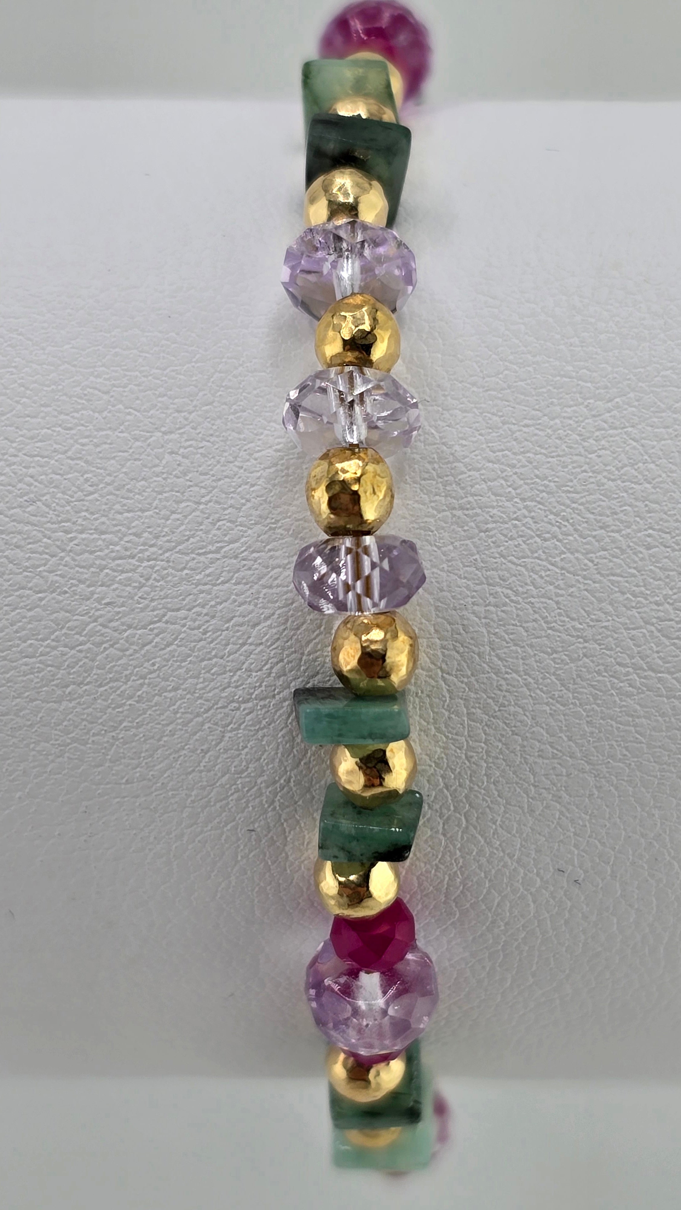 Bracelet en pierres fines et vermeil