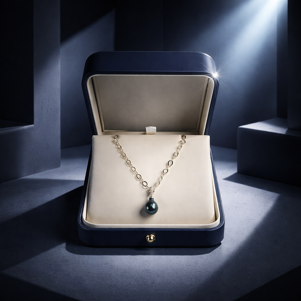 Silence Lumineux - collier avec perle de Tahiti