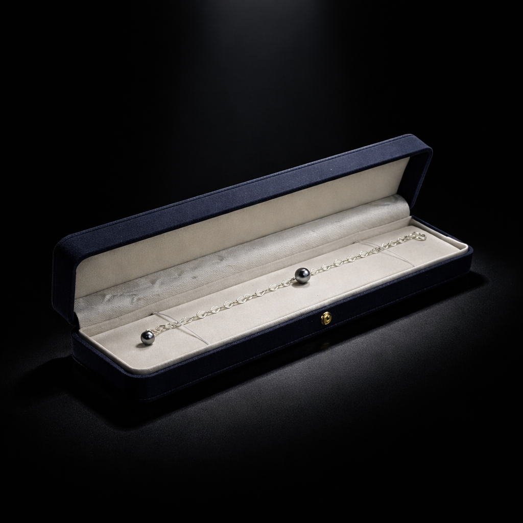 Silence Lumineux - bracelet avec perle de Tahiti