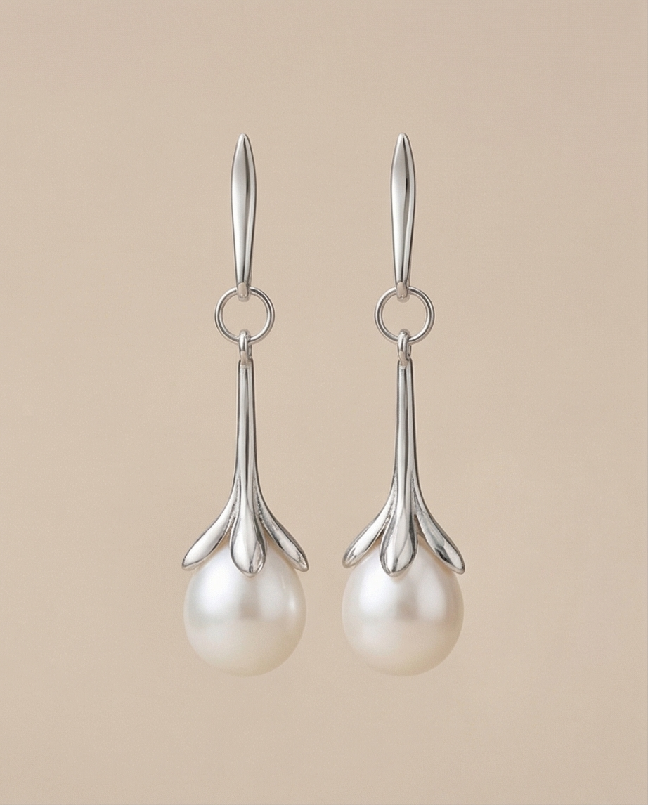 Boucles d ' oreilles en argent rhodié 925/1000
