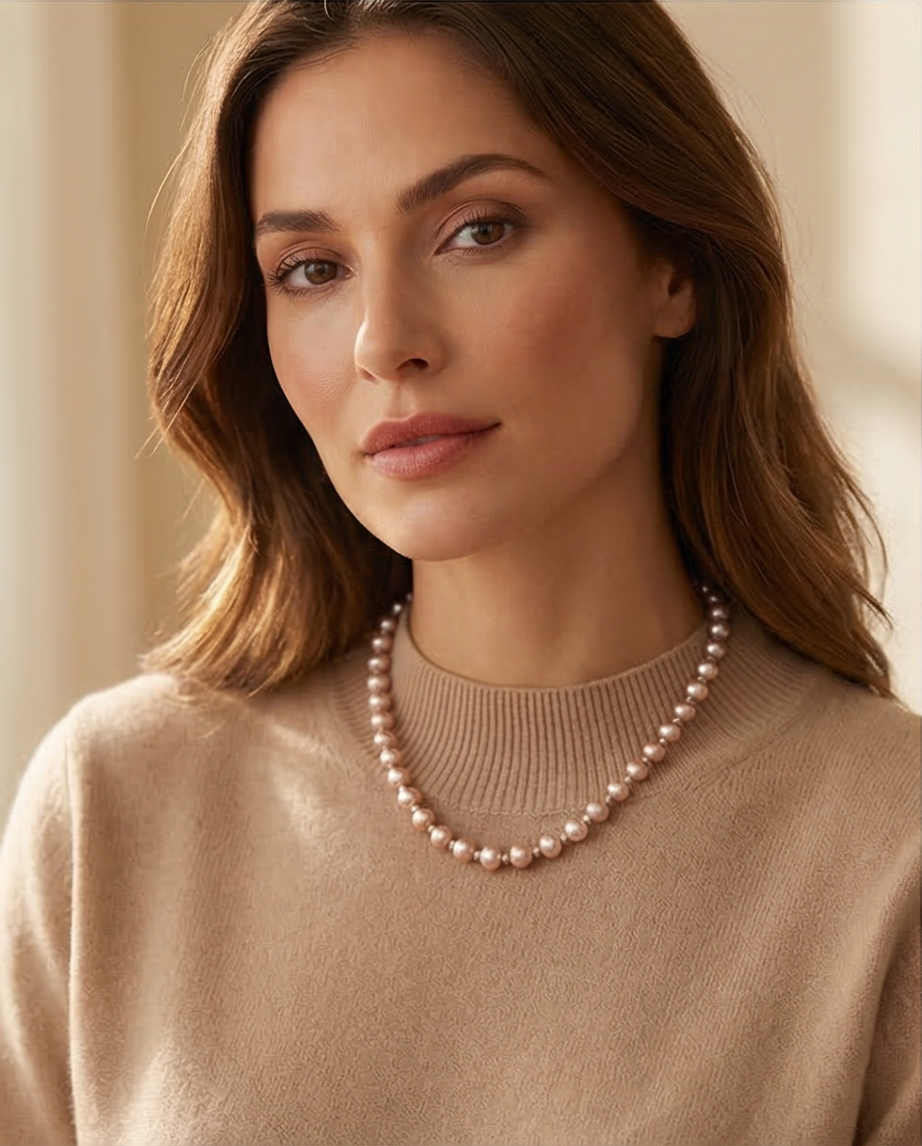 Souffle de Lilas - collier en perles de culture