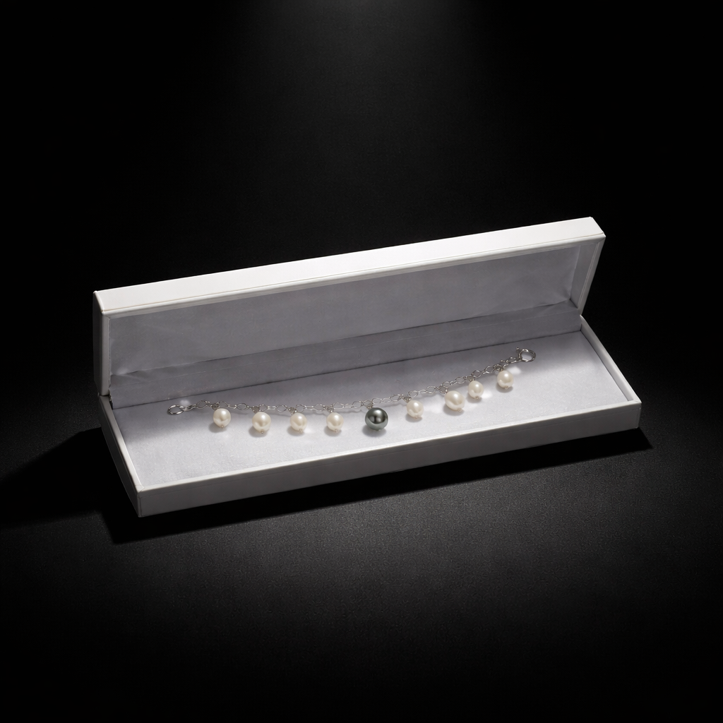 Clair Obscur - bracelet avec perles de culture de Tahiti