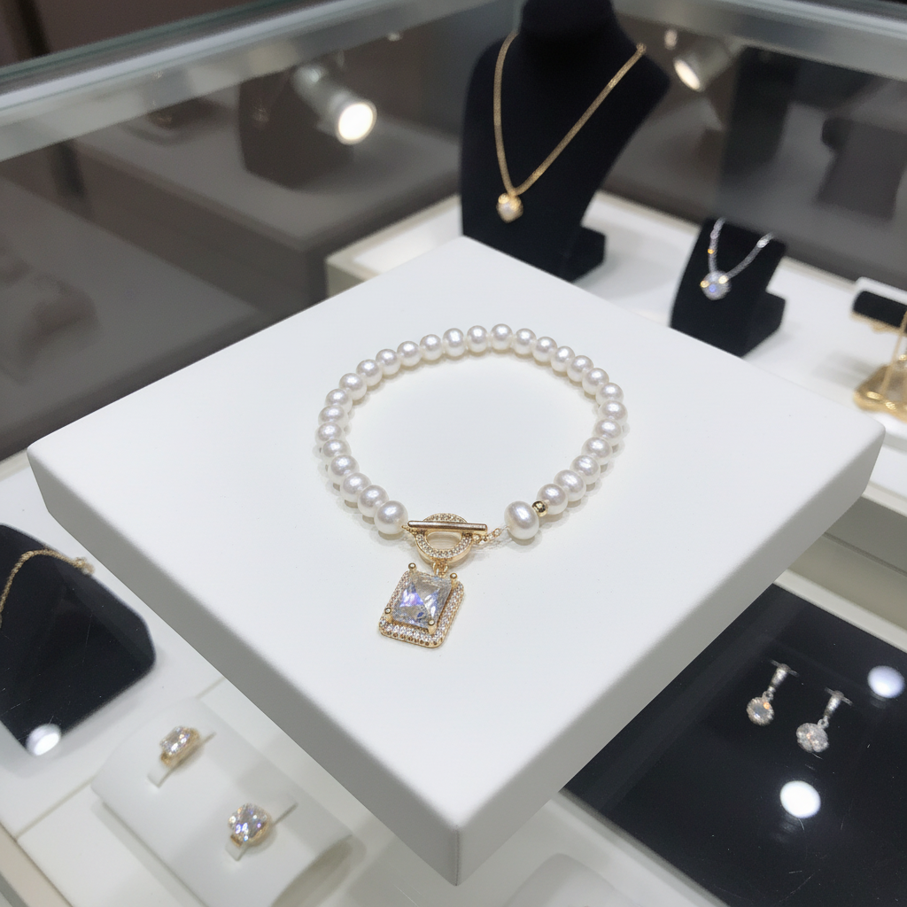 Bracelet  "Blanche Emotion"