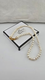 Collier en perles de culture irregulieres