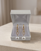 Boucles d'oreilles dormeuses or et perles de culture - Eclat Heritage