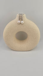 Boucles d’oreilles en strass et perles de culture