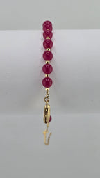 Bracelet en rubis et vermeil