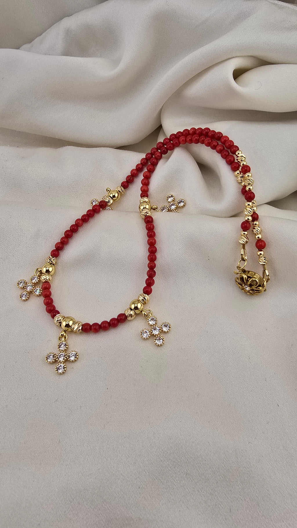 Collier en Nacre rouge