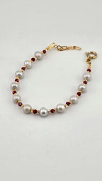 Bracelet perles de culture et vermeil