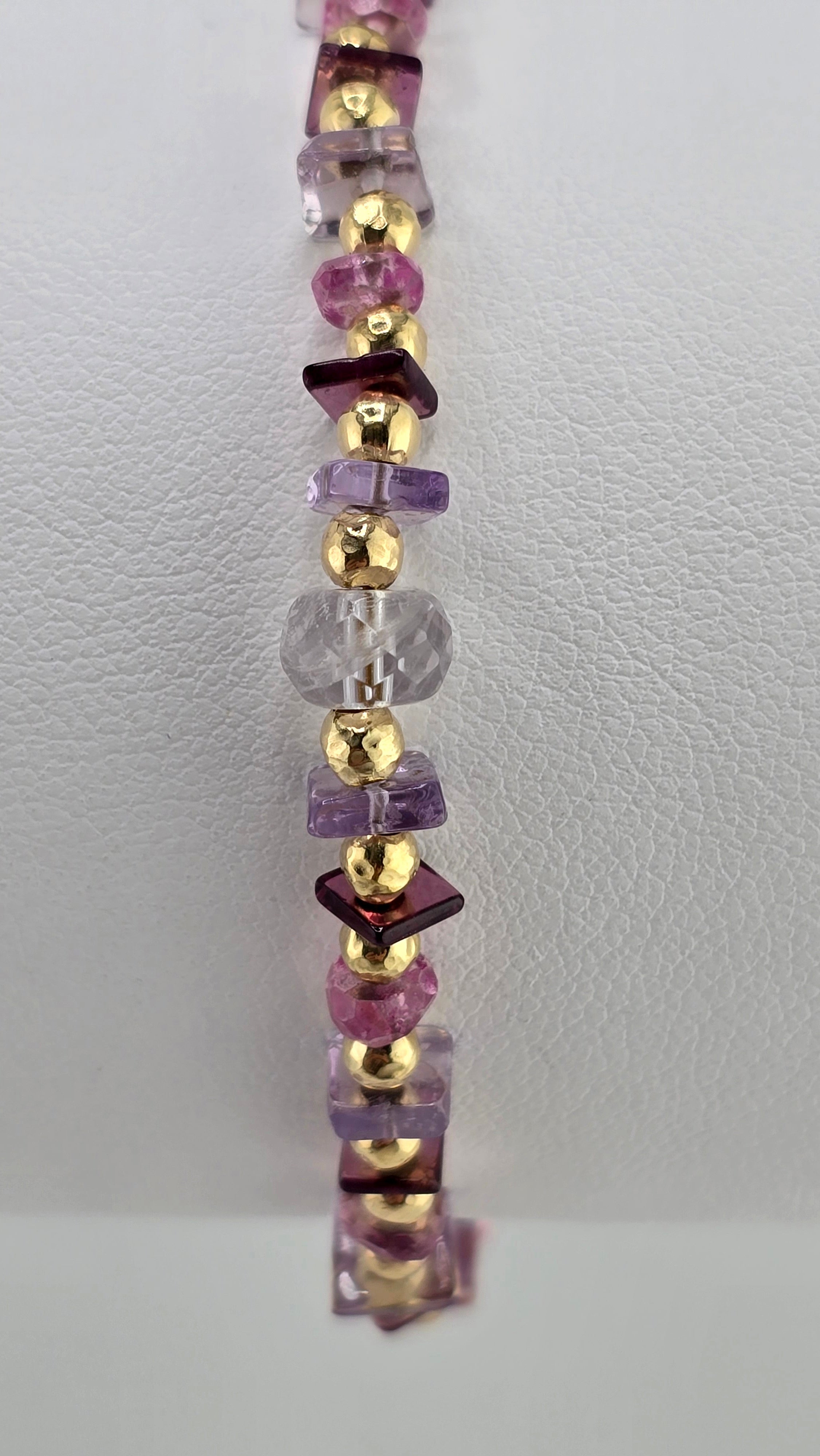 Bracelet en pierres fines et vermeil