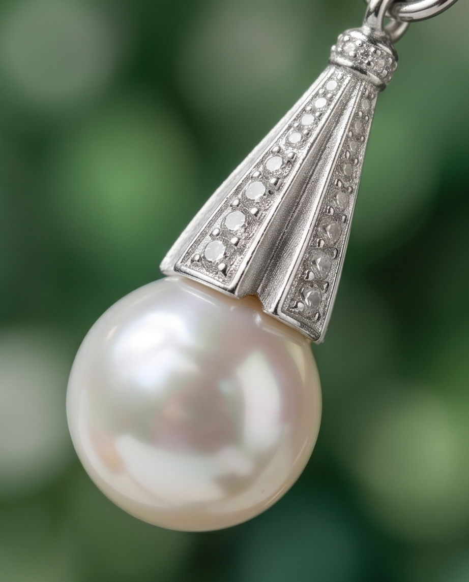 Boucles d’oreilles en argent et perles de culture
