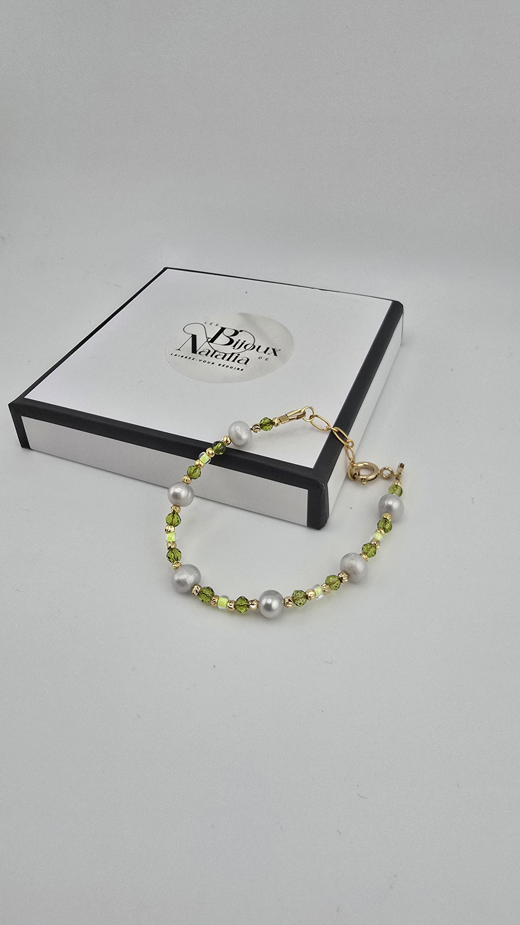 Bracelet en perles de culture et vermeil