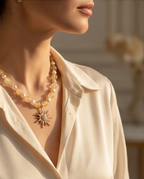Collier Soleil de Printemps en Citrine