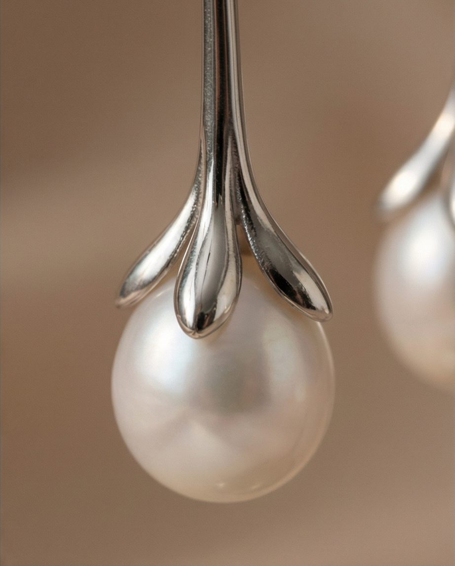 Boucles d ' oreilles en argent rhodié 925/1000