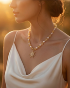 Collier Soleil de Printemps en Citrine