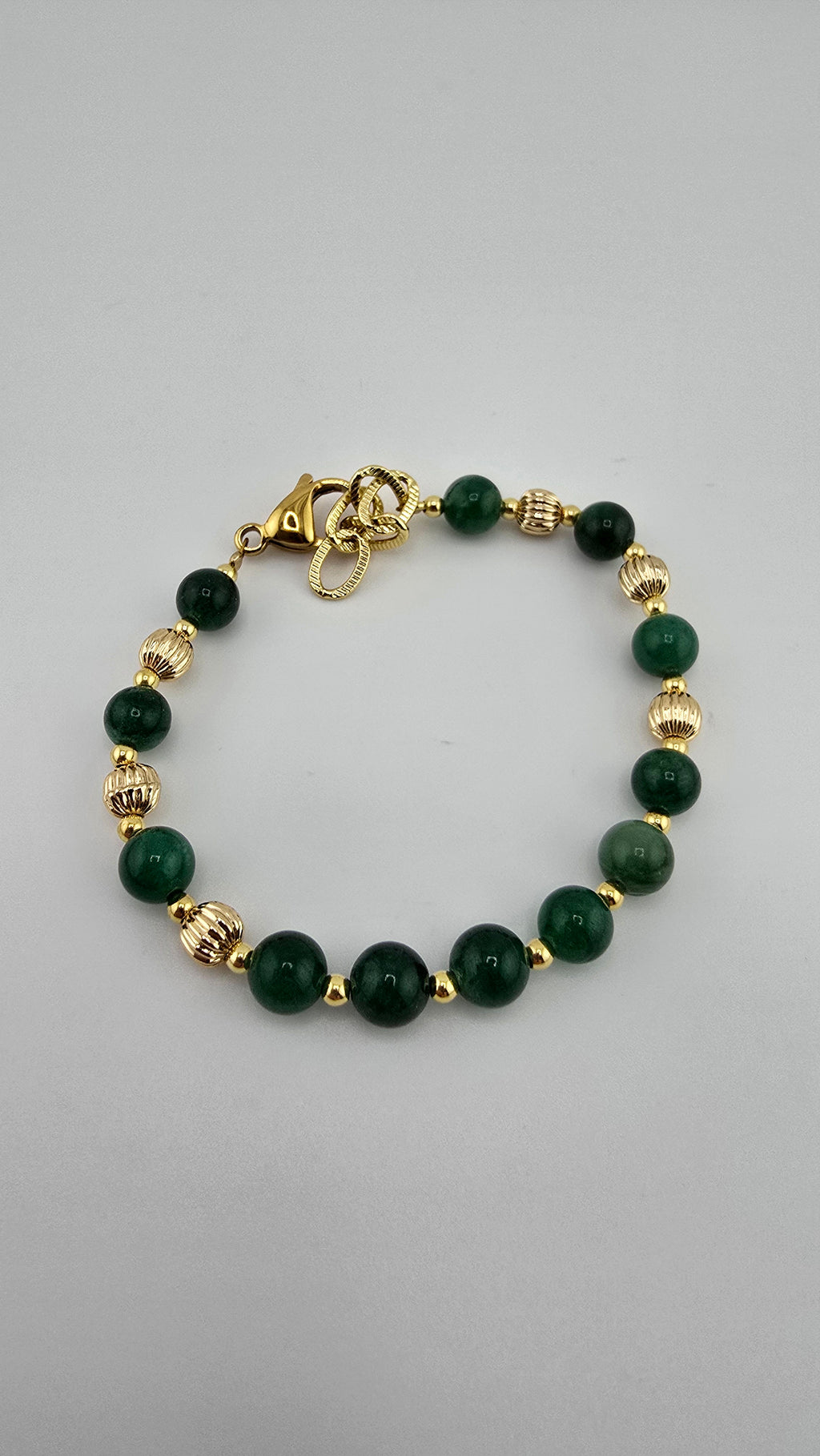 Bracelet en jade vert